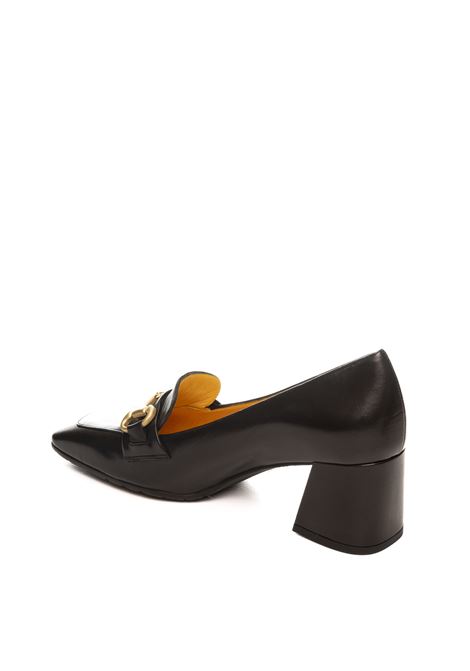 Dark brown leather loafer MARA BINI | T241SETA-NERO